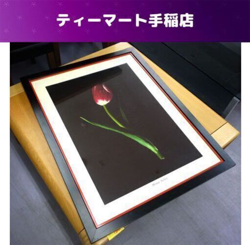 Mina Selis アートポスター チューリップ 赤 額縁 68×88ｃｍ 1 FIORE MS06/E 908170 プリント イタリア製 札幌市手稲区