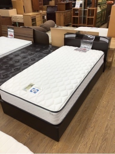 KN-21【ご来店頂ける方限定】シーリー　シングルベッド　モノグラム6000