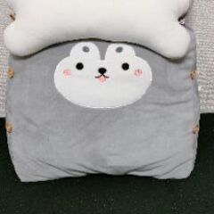 シベリアンハスキー三角クッション