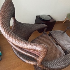 籐のイス　ラタンチェア