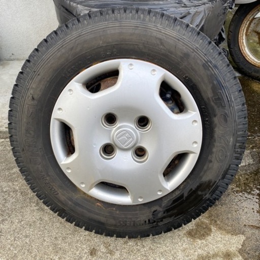 ホンダ　アクティトラック　スタッドレスタイヤ　ホイール　ホイールキャップ　4本セット