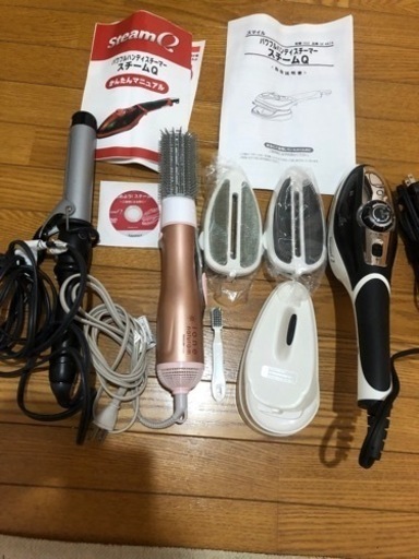 スチームアイロン\u0026ドライヤー\u0026こて　3点セット