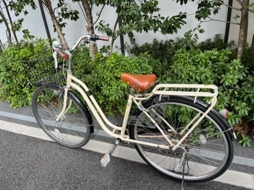 自転車　27インチ　オートライト　変速機付