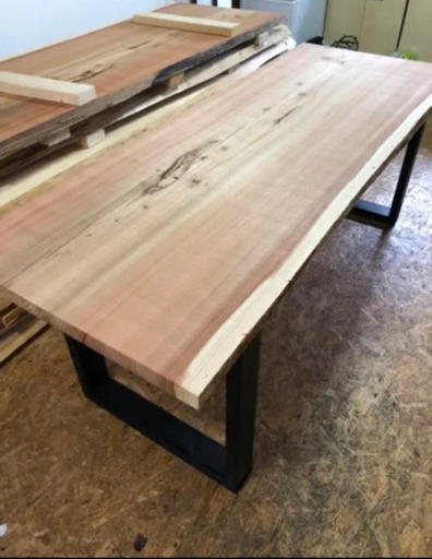 値下げ 大特価 W190サイズ 天然無垢 一枚板ダイニングテーブル 近場