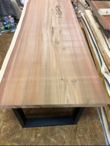 値下げ 大特価 W190サイズ 天然無垢 一枚板ダイニングテーブル 近場