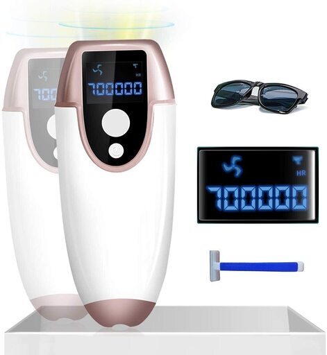 レーザー脱毛器 家庭用脱毛器 70万回フラッシュ 5段階照射 【PSE認証済】  新品未使用