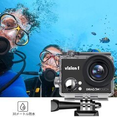 アクションカメラ1080P 16MP 水中カメラ 30M防水 防塵 耐衝撃  新品未使用の画像