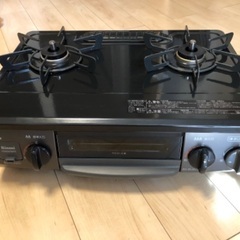 リンナイ　ガスコンロ　都市ガス用　KSR562BKR