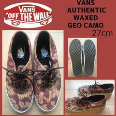 【レア】vans authentic waxed camo 27...