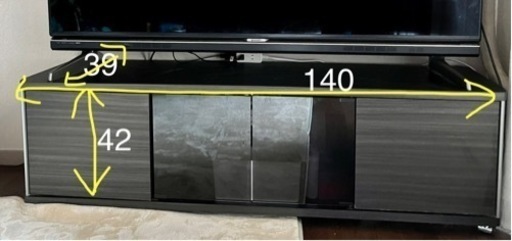 急募　テレビ台(〜60型TV) 美品