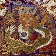 着物の帯　龍と鳳凰の画像