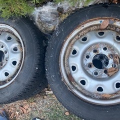 早い者勝ち0円！スタッドレスタイヤ！155/65R13の画像