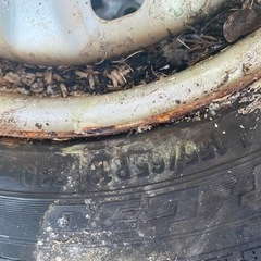 早い者勝ち0円！スタッドレスタイヤ！155/65R13の画像