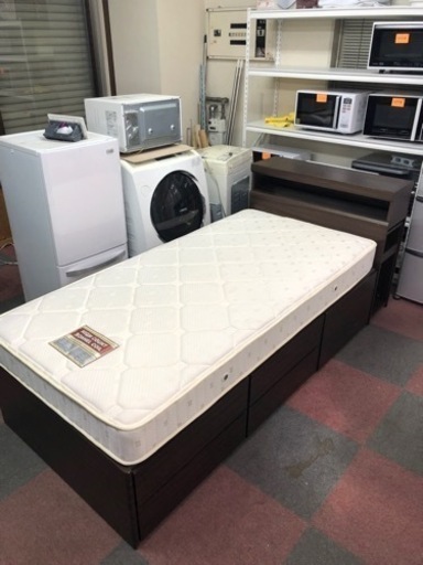 ?シングルベッド㊙️マットレス有り?コンセント付き?配達可能