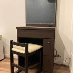 ドレッサー　コンパクト　ブラウンの画像