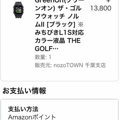 ゴルフウォッチ ノルムⅡ ブラックの画像