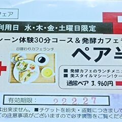ペア半額券