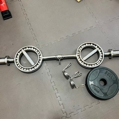 オリンピックカールバーMH BULL5kgプレート×2付きBODYMAKERの画像