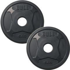 オリンピックカールバーMH BULL5kgプレート×2付きBODYMAKERの画像