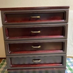 カリモク　引出し　年代もの