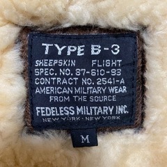 「お話中😊」フライトジャケットB-3