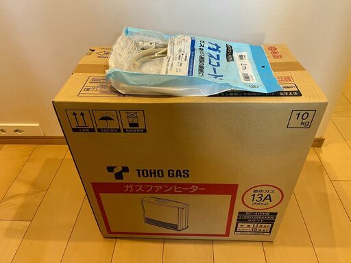 東邦ガス ガスファンヒーターRC-41FHB 都市ガス13A、新品 未使用