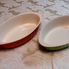 お取引決定しました！グラタン皿　2個セット　内径16ｃｍ×10ｃ...