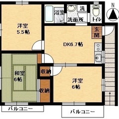 大家直接。練馬区南大泉の3DKで駐車場付き(2台いけます) 初期費用2万円。ワンフロア占有。 - 練馬区