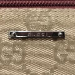 GUCCI GGキャンバス×レザー アクセサリーポーチ 07198 2123