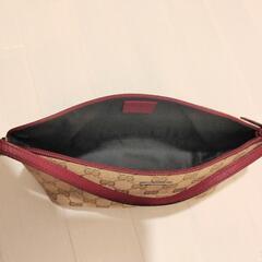 GUCCI GGキャンバス×レザー アクセサリーポーチ 07198 2123