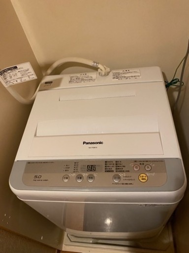 【お取引中】Panasonic  洗濯機 5kg 2017年製