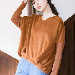 グリーンパークス　Vネック　ニット　プルオーバー 、グリーンパー...