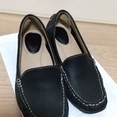 ローファー　黒　24.5センチ