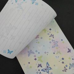 【新品×美品】59%OFF 蝶々 リングノート & 便箋 セットの画像