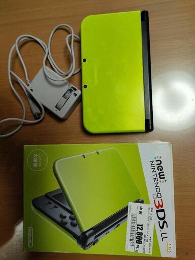 【本体傷汚れなし】3DS LL ミントブラック 箱、充電器付き