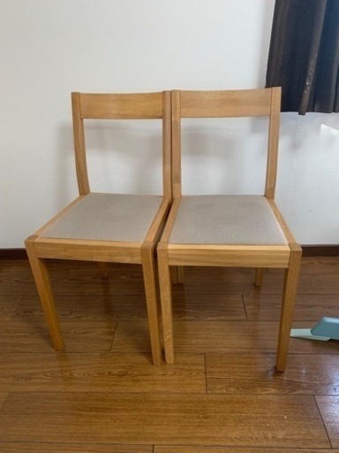 無印良品ダイニングチェア　2脚