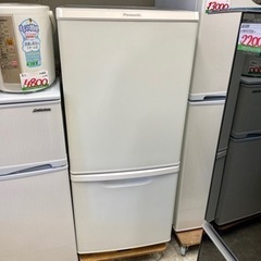 Panasonic 2020年製 マットバニラホワイト 2ドア 冷蔵庫 138L 学生 1人