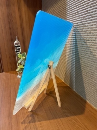 波アート オブジェ アート インテリア 雑貨 海 おしゃれ プレゼント レジン