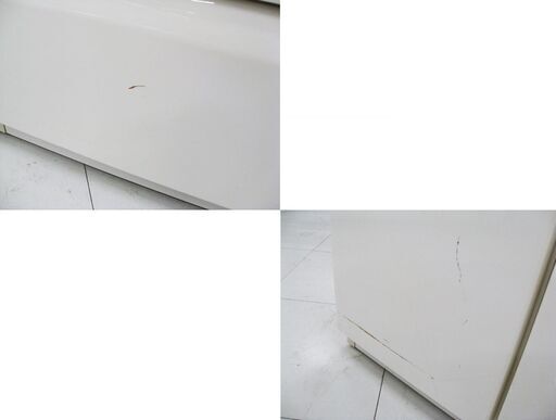 ニトリ ワードローブ ミラー付き 幅89×奥行55×高さ200.5cm 二分割 ホワイト ロッカータンス クローゼット 収納家具 衣類