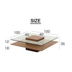 ガラステーブルの画像