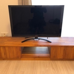 W1600mm ローボード テレビ台 チーク材 北欧 unico/BREATH/ブレス AV