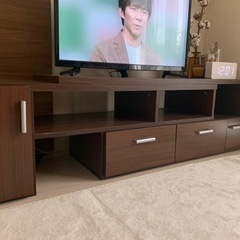 伸縮可能　テレビ台　ローボードの画像