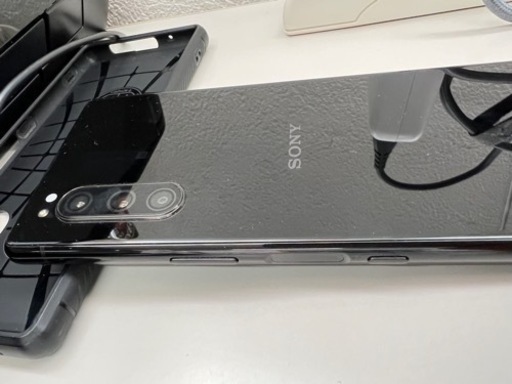 【取引確定】Xperia5 128GB　SIMフリー美品＋microSD128GB＋強化ガラスフィルム2枚付き