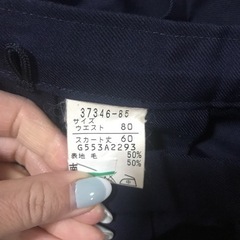 トンボ学生服　スカート　紺　校章なしの画像