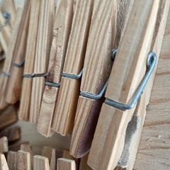 《ご購入者さま決定》木の洗濯バサミ　木製ピンチの画像