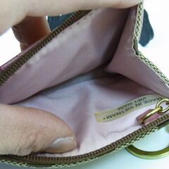 COACH コインケース シグネチャー ピンク×ベージュ コーチ キーケース 小銭入れ 西岡店の画像