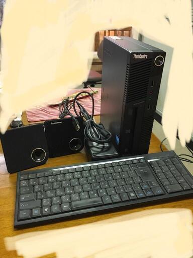 【モニター別】LeoovoThinkCentreM90Ecoパソコン本体と付属品など/windows10/Corei5
