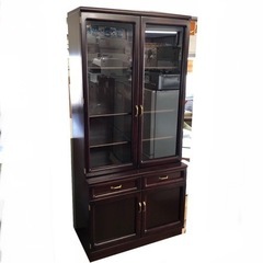 ○Karimoku カリモク 多段食器棚 ワインレッドカラー ヴ...