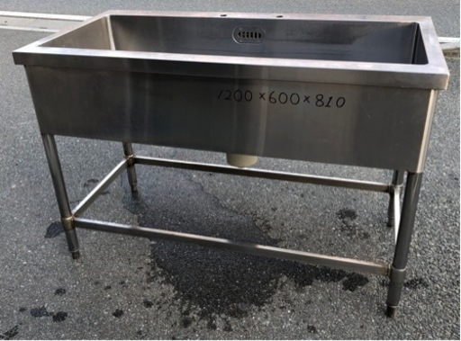 ⭐︎中古品　1槽シンク　1200×600×810mm  厨房機器⭐︎