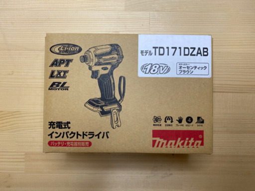 中古 マキタ TD171D 18V充電式 インパクトドライバ